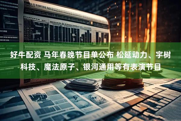 好牛配资 马年春晚节目单公布 松延动力、宇树科技、魔法原子、银河通用等有表演节目