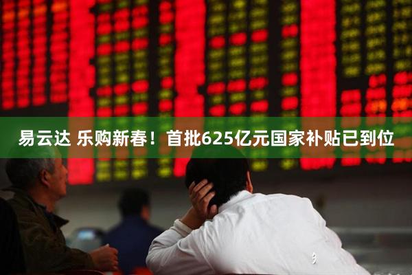 易云达 乐购新春！首批625亿元国家补贴已到位