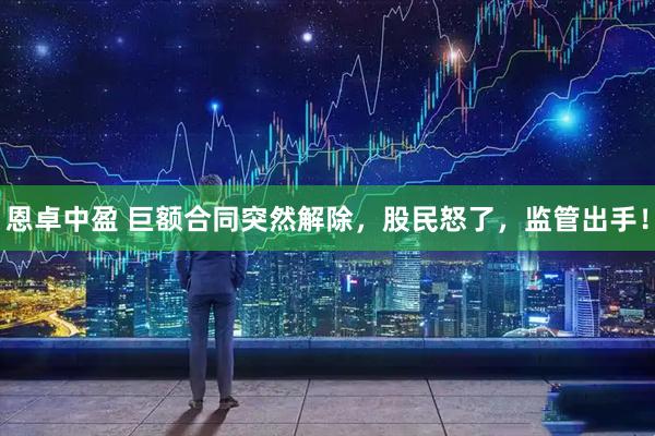 恩卓中盈 巨额合同突然解除，股民怒了，监管出手！